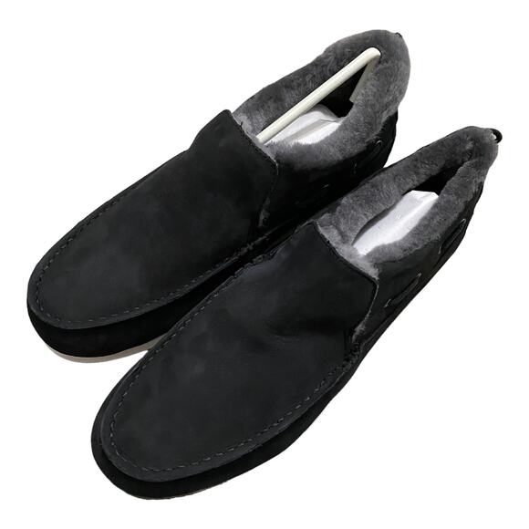 Sperry Premium Black Moc Sider Moccasin Winter Bootie Womens Size 11 - Picture 2 of 10